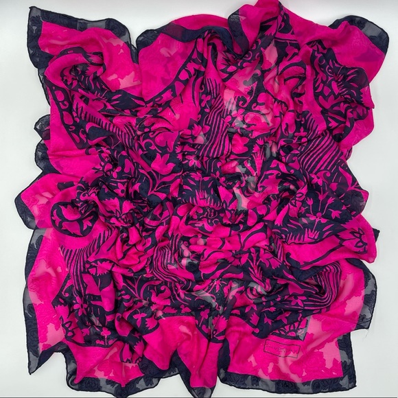Givenchy Accessories - SALE🖤 Givenchy 90s Sheer Vibrant Floral Scarf